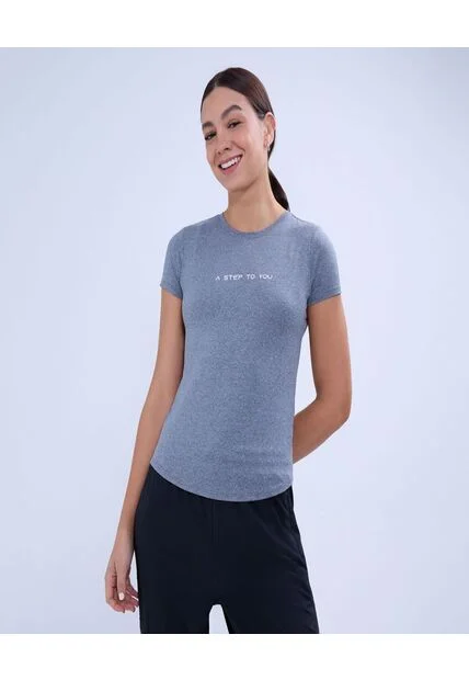 Camiseta Para Mujer Manga Corta Color Negro Marca Ostu #40092277