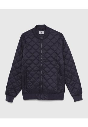 Chaqueta Para Hombre Bomber Color Negrocarbon Marca Ostu #60080107