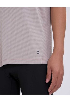 Camiseta Para Hombre Manga Corta Color Beige Marca Ostu #60091495