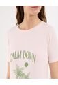 Camiseta Para Mujer Manga Corta Cuello Redondo Color Rosado Marca Ostu #40092490 de Ostu
