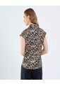 Blusa Para Mujer Manga Sisa Color Café Marca Ostu #40121139 de Ostu