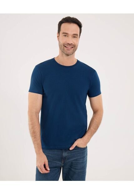Camiseta Para Hombre Manga Corta Color Azul Marca Ostu #60090594