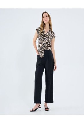 Blusa Para Mujer Manga Sisa Color Café Marca Ostu #40121139
