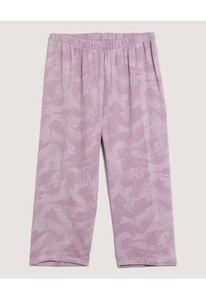 Pijama  Para Mujer M/C Capri Color Lila Marca Ostu #40040423