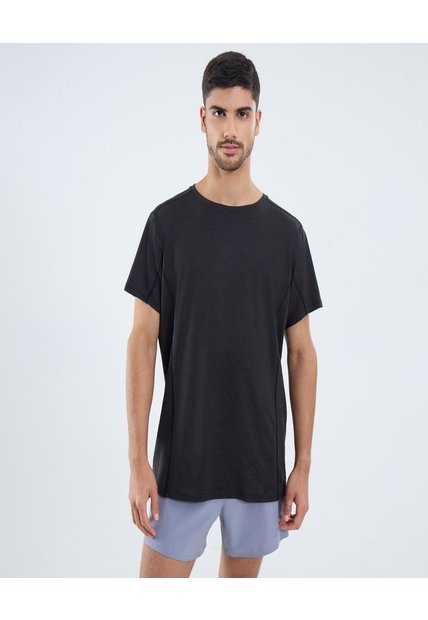 Camiseta Para Hombre Manga Corta Cuello Redondo Color Negro Marca Ostu #60091654