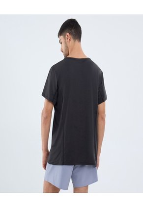 Camiseta Para Hombre Manga Corta Cuello Redondo Color Negro Marca Ostu #60091654