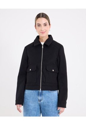 Chaqueta  Para Mujer Trucker Color Negro Marca Ostu #40080258