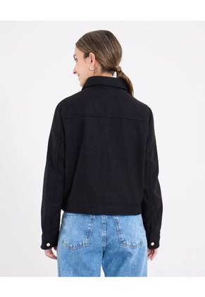 Chaqueta  Para Mujer Trucker Color Negro Marca Ostu #40080258