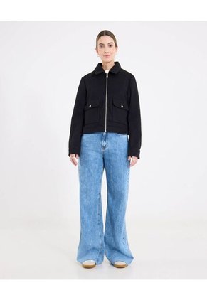 Chaqueta  Para Mujer Trucker Color Negro Marca Ostu #40080258