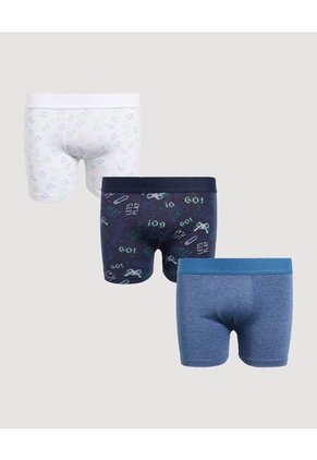 Pantaloncillo Infantil Niño Boxer Filete Medio Color Negro Marca Ostu #80000090