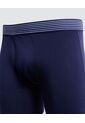 Boxer Para Hombre Bragueta Medio Algodón Color Azul  Marca Ostu #60000414 de Ostu