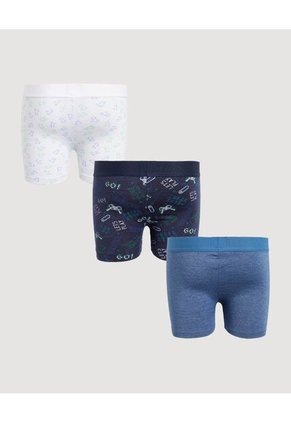 Pantaloncillo Infantil Niño Boxer Filete Medio Color Negro Marca Ostu #80000090