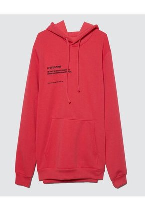Buzo Para Hombre Hoodie Color Rojo Marca Ostu #60060275