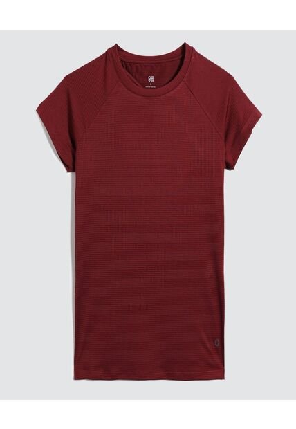 Camiseta Para Mujer Manga Corta Color Vino Marca Ostu #40092168