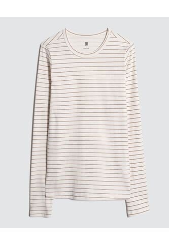 Camiseta Para Mujer Manga Larga Color Beige Marca Ostu #40092022 Ostu