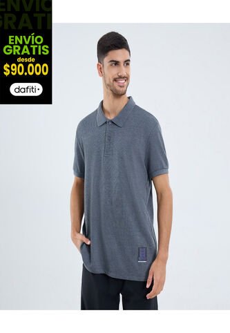 Polo Para Hombre Cuello Tejido Sin Bolsillo Color Negro Marca Ostu #60110780 Ostu