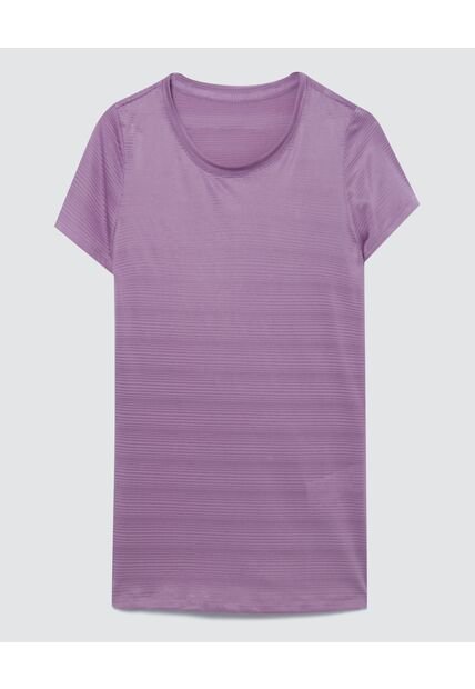 Camiseta Para Mujer Manga Corta Color Morado Marca Ostu #40091805