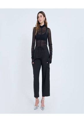 Pantalón Para Mujer Moda Color Negro Marca Ostu #40070821