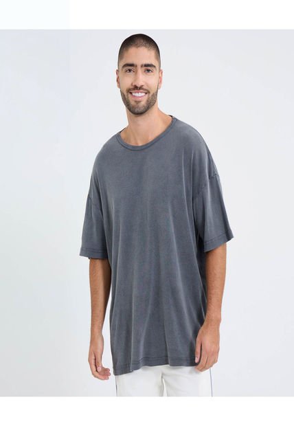 Camiseta Para Hombre Manga Corta Color Gris Marca Ostu #60091517