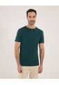 Camiseta Para Hombre Manga Corta Cuello Henley Color Verde  Marca Ostu #60091424 de Ostu