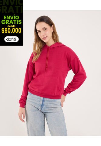 Buzo Para Mujer Hoodie Color Rojo Marca Ostu #40060459 Ostu