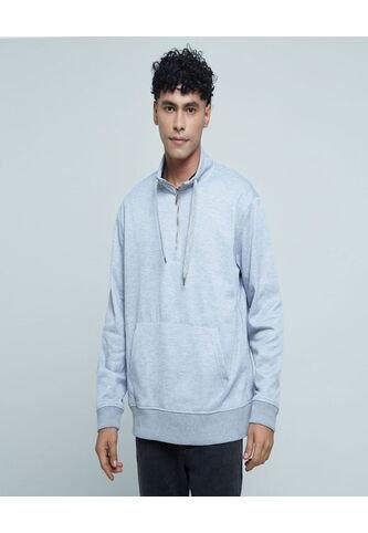 Buzo Para Hombre Cuello Alto O Cuello Tortuga Color Gris  Marca Ostu #60060321 Ostu