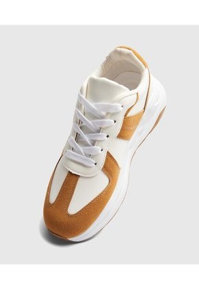 Tenis Para Mujer Casual Color Beige Marca Ostu #40720173