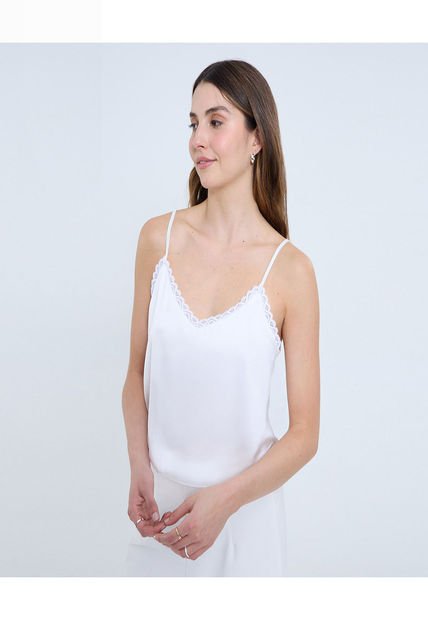 Blusa Para Mujer Manga Sisa Color Crudo Marca Ostu #40121138