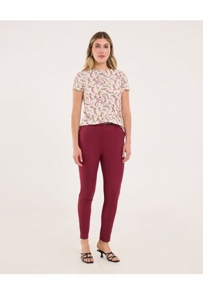 Camiseta Para Mujer Manga Corta Cuello Redondo Color Crema Marca Ostu #40092580