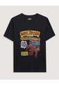 Camiseta  Para Hombre Manga Corta Cuello Redondo Color Negro Marca Ostu #60091921 de Ostu