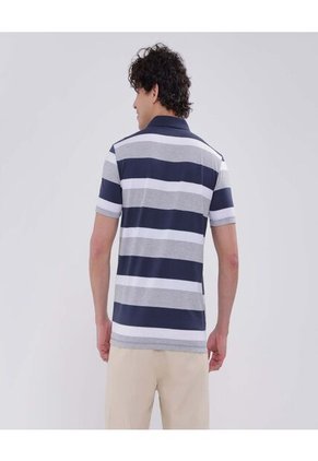 Polo Para Hombre Cuello Tejido Con Bolsillo Color Gris  Marca Ostu #60110645