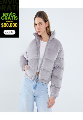 Chaqueta Para Mujer Acolchada Color Gris Marca Ostu #40080239 Ostu