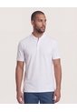 Polo  Para Hombre Cuello Mao Sin Bolsillo Color Blanco Marca Ostu #60110909 de Ostu