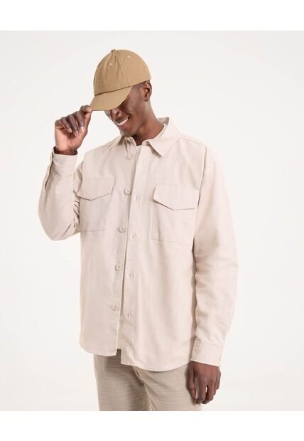 Chaqueta Para Hombre  Color Beige Marca Ostu #60080151