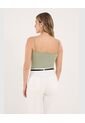 Top Para Mujer Tiras Color Verde Marca Ostu #40220443 de Ostu