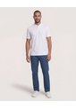 Polo  Para Hombre Cuello Mao Sin Bolsillo Color Blanco Marca Ostu #60110909 de Ostu