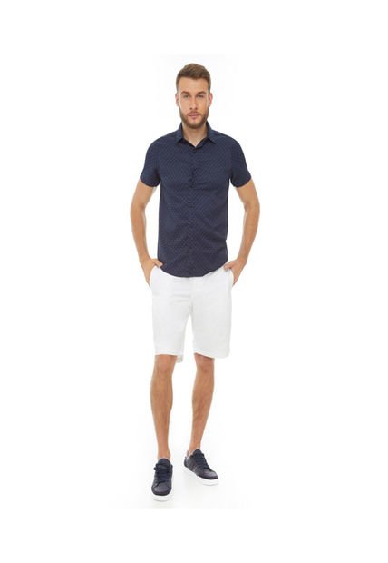 Bermuda Para Hombre  Color Blanco Marca Ostu #60100075