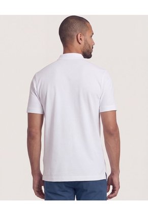 Polo  Para Hombre Cuello Mao Sin Bolsillo Color Blanco Marca Ostu #60110909