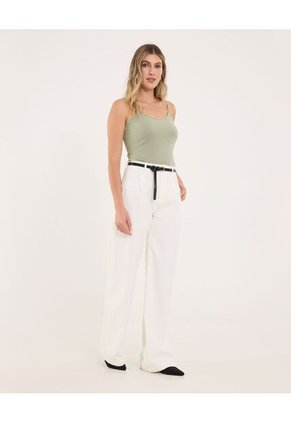 Top Para Mujer Tiras Color Verde Marca Ostu #40220443