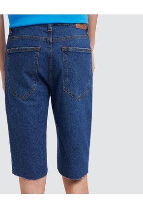 Bermuda Para Hombre Slim Color Azul  Marca Ostu #60100242