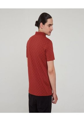 Polo Para Hombre Cuello Tejido Con Bolsillo Color Café Oscuro Marca Ostu #60110576