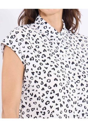 Camisa  Para Mujer Manga Corta Color Negro Marca Ostu #40010357