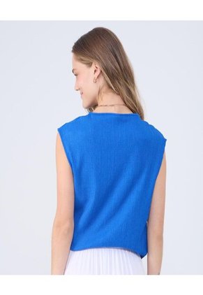 Camiseta Para Mujer Manga Sisa Color Azul Rey Marca Ostu #40092320