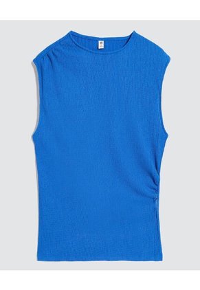 Camiseta Para Mujer Manga Sisa Color Azul Rey Marca Ostu #40092320