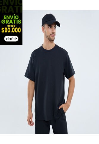 Camiseta Para Hombre Manga Corta Cuello Redondo Color Negro Marca Ostu #60091641 Ostu