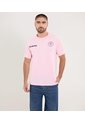 Camiseta Para Hombre Manga Corta Cuello Redondo Color Rosa Marca Ostu #60091820 de Ostu