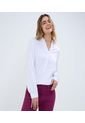 Blusa Para Mujer Manga 3/4 Color Blanco Marca Ostu #40120806 de Ostu