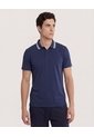 Polo  Para Hombre Cuello Tejido Sin Bolsillo Color Azul Marca Ostu #60110901 de Ostu