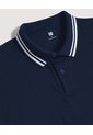 Polo  Para Hombre Cuello Tejido Sin Bolsillo Color Azul Marca Ostu #60110901 de Ostu