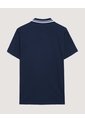 Polo  Para Hombre Cuello Tejido Sin Bolsillo Color Azul Marca Ostu #60110901 de Ostu